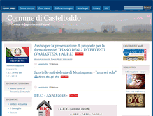 Tablet Screenshot of comune.castelbaldo.pd.it